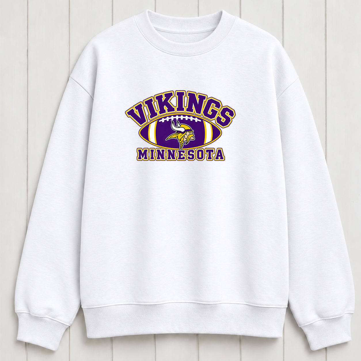 Minnesota Football Graphic Print Crewneck Slouchy Sweatshirt