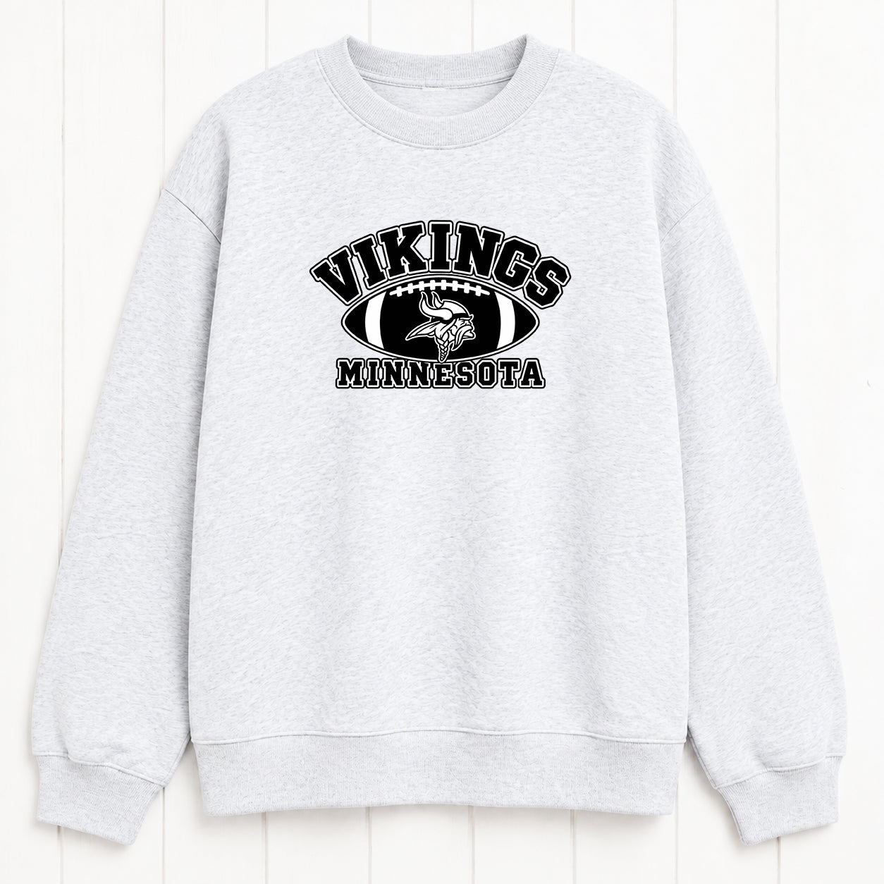 Minnesota Vikings Game Day Football Graphic Print Crewneck Sweatshirt