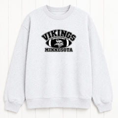 Minnesota Vikings Game Day Football Graphic Print Crewneck Sweatshirt